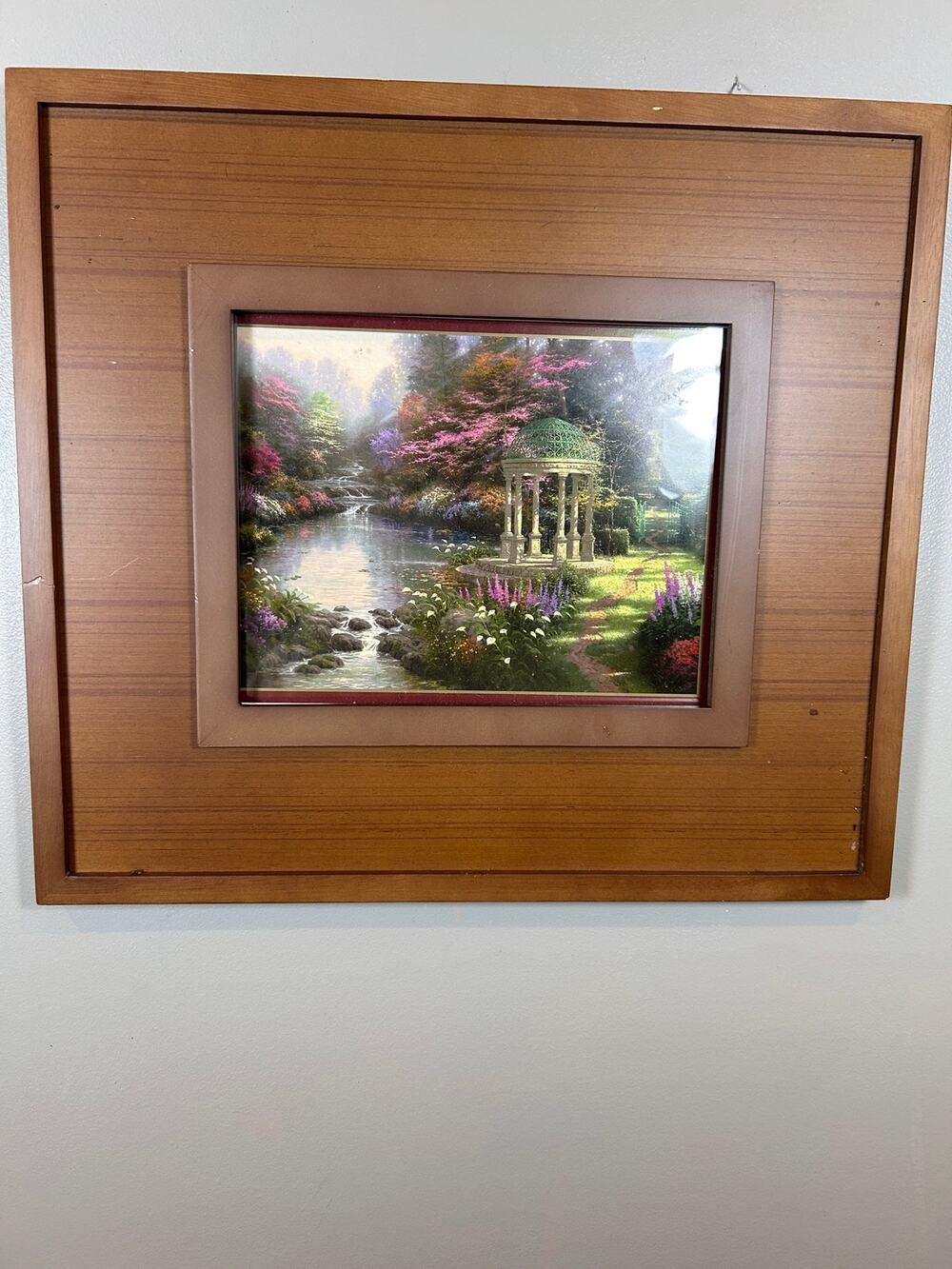 Thomas Kinkade "The Garden of Prayer" framed art print